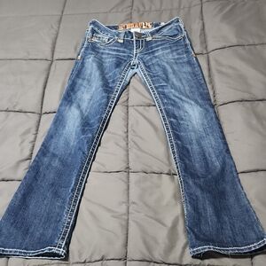 Hydraulic Dark Blue Boot Cut Jeans